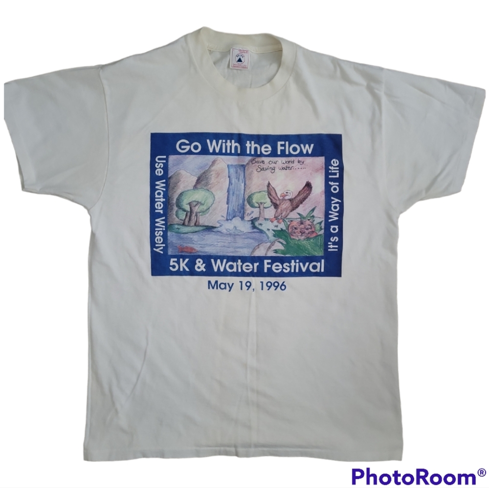 Vintage 1996 Go With The Flow T-shirt